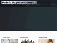 Tablet Screenshot of faithbaptiststoughton.org